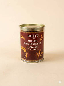 Millet, Whole Wheat, Bran & Gur Cookies