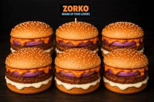 Veg Classic Burger Combo [ 6 Pieces Jumbo ]