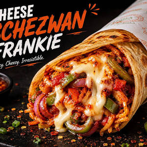Cheese Schezwan Frankie