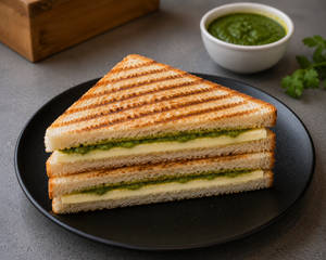 Grilled Bread Butter Chutney Sandwich