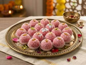Rose Coconut Laddu
