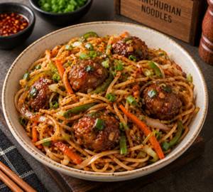 Veg Manchurian Noodles