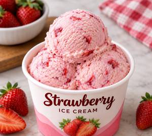 Straberry Ice Cream Cup