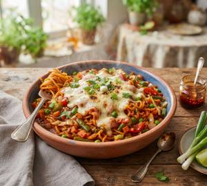 Veg Cheese Schezwan Maggi