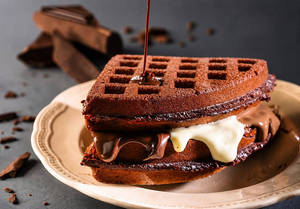 Triple Choco Melt Waffle