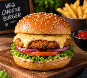 Veg Burger With Cheese