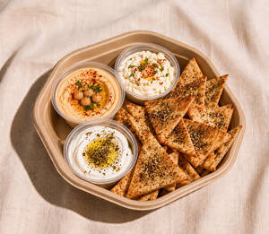 Pita Chips & Trio Of Dips