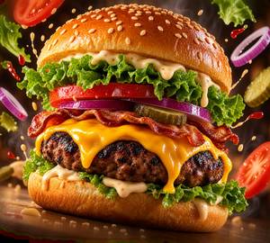 Classic chicken burger