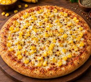 Corn cheese pizza