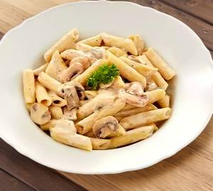 Mushroom penne pasta