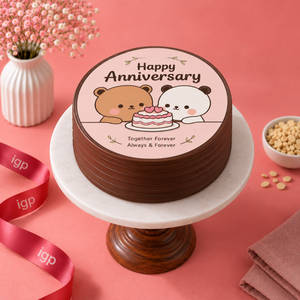 Happy Anniversary Chocolate Poster Bento Cake (300 g)