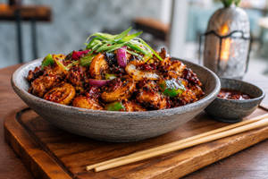 Mushroom Chilli