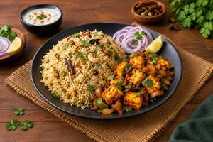 Bagara Rice with Paneer Fry