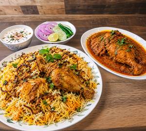 Combo 1 ( 1 Chicken Biryani With 1 Chicken Chanp)
