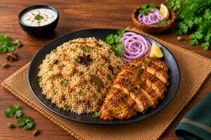 Bagara Rice  with Chicken Greel Brest