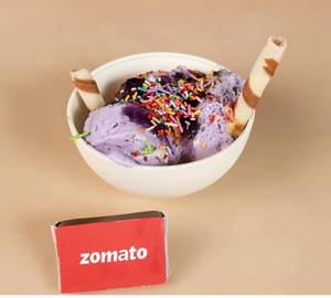 Blackcurrant sundae