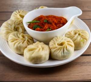 Chicken steam momos [6 pieces]
