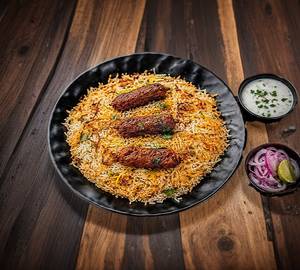 Chicken Sheek Kebab Biryani