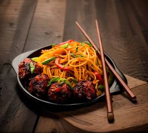 Veg Manchurian Noodles