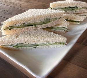Cucumber Cheese Sandwich (No Grill)