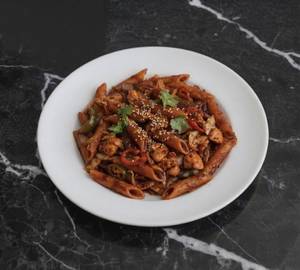 Paneer Schezwan Pasta [Penne]