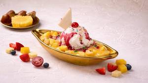 Fruit Salad With Ice Cream