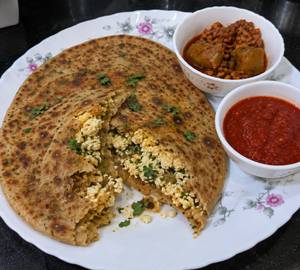2 Paneer Paratha With  Achar