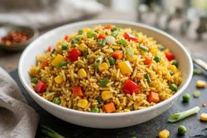 Veg Singapore Fried Rice