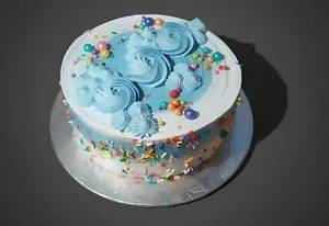 Eggless Blueberry Cake