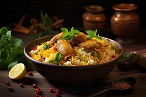 Chicken Biryani With Raita