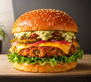 Honey Heat Veg Burger