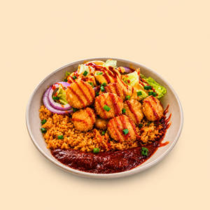 Veg Popcorn Rice Bowl