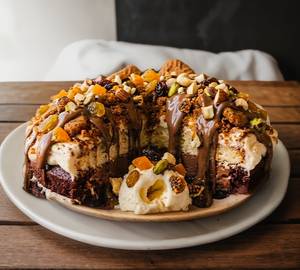 Dry fruit delight bowl cake