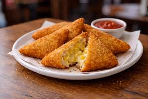 Cheese Corn Triangles
