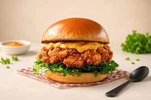 Chicken Patty Cheese Burger