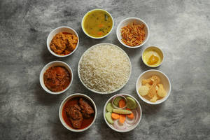 Shubho Diner Mutton Fish Thali