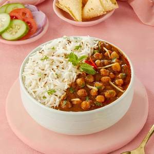 Pindi chole rice bowl
