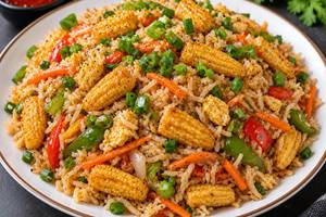 Baby Corn Fried Rice