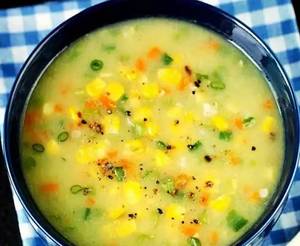 Veg sweet corn soup