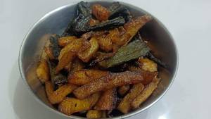 Aloo bhindi bhujia