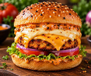 Double Cheese Loaded Burger
