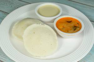 Idli [2 Pieces] with Sambhar