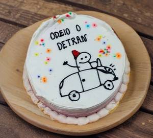 Car Design Butterscotch Rasmalai Design Cake