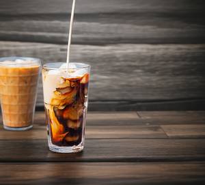 Cold Coffee With Vanilla Ice Cream