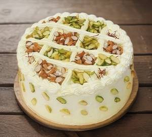 Top Of Nuts Dry Fruit Rasmalai Cake