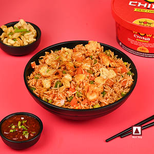 Egg Fried Rice In Chilli Garlic Sauce - (500 ml)