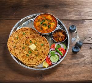2 Paneer Paratha  No Chhola