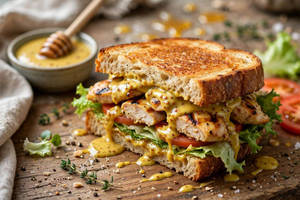 Honey Mustard Chicken Club Sandwich