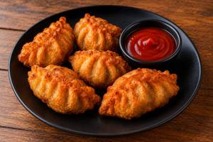 Peri Peri Chicken Fried Momos [5 pieces]