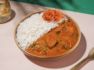 Chicken Masala with Steam Rice